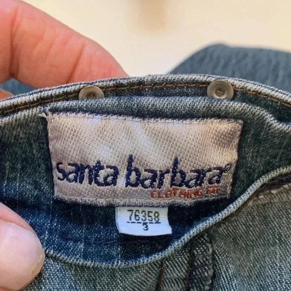 Vintage Santa Barbara Clothing Co Low rise, boot cut, flare jeans Size 3 - Picture 4 of 9